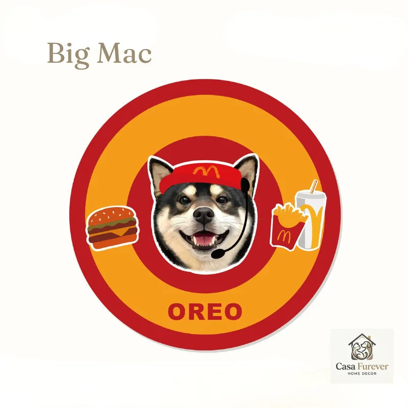 Custom Pet Portrait Rug - Personalized Dog & Cat Photo Rug for Pet Lovers