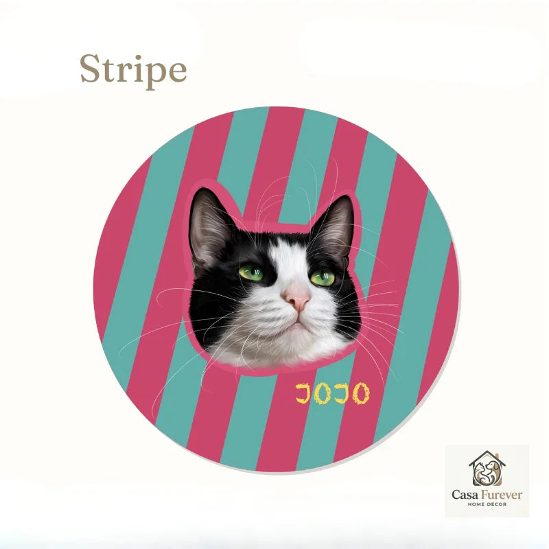 Custom Pet Portrait Rug - Personalized Dog & Cat Photo Rug for Pet Lovers