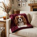 Custom Pet Photo Fleece Blanket | Personalized Dog & Cat Blanket |CasaFurever