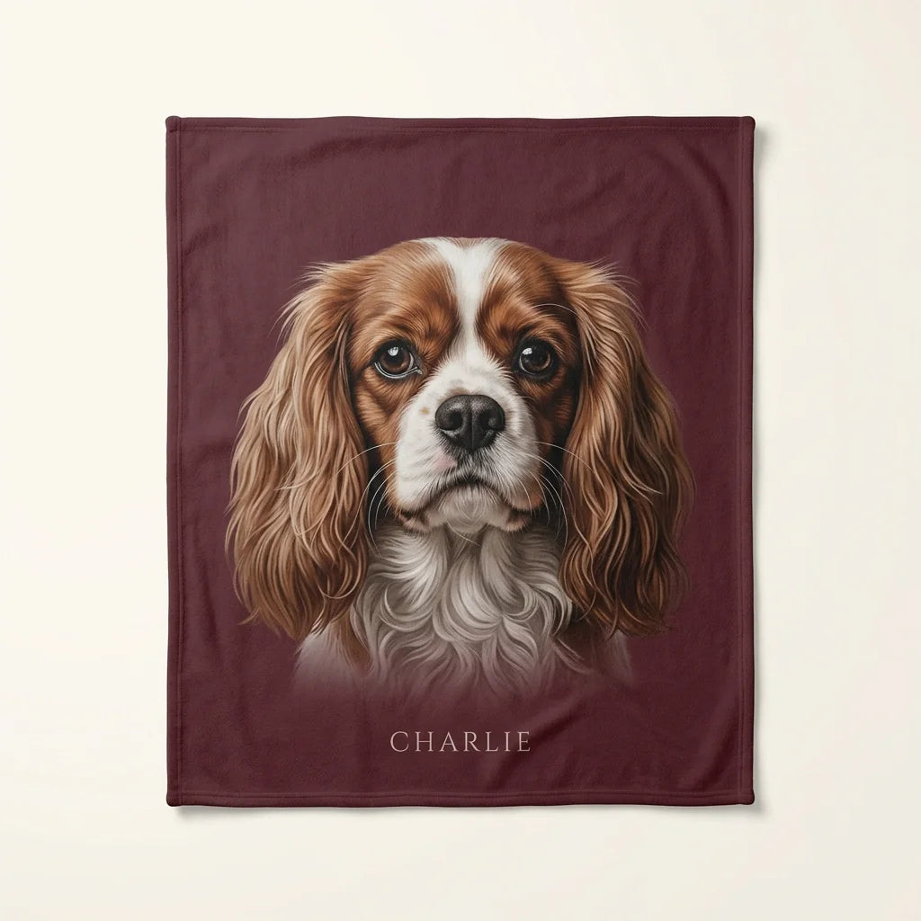 Custom Pet Photo Fleece Blanket | Personalized Dog & Cat Blanket |CasaFurever