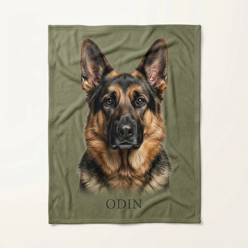 Custom Pet Photo Fleece Blanket | Personalized Dog & Cat Blanket |CasaFurever