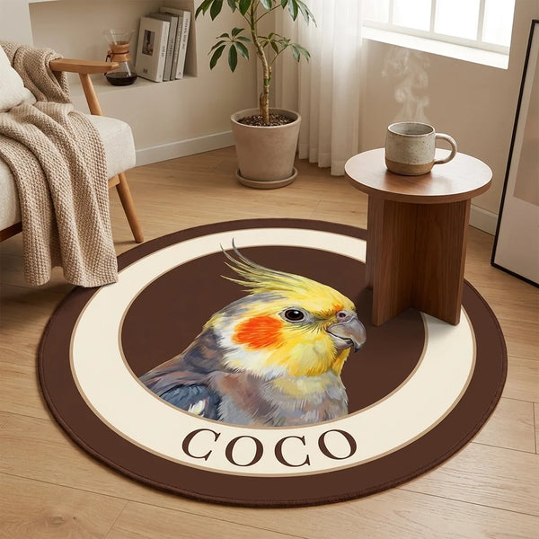 Cockatiel Bird Custom Rug