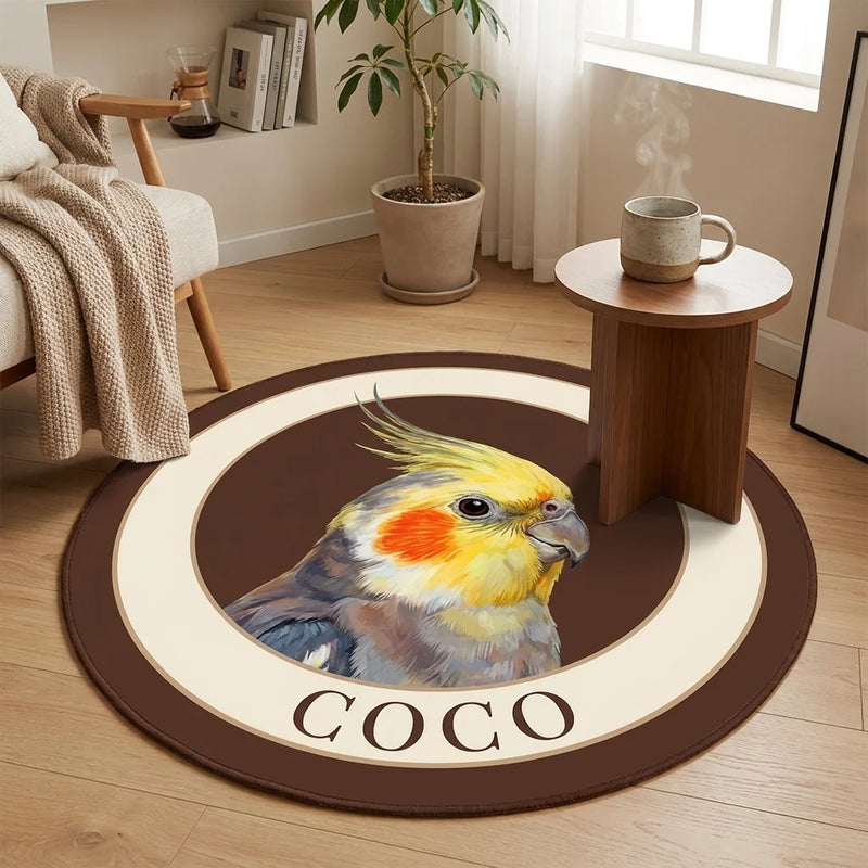Cockatiel Bird Custom Rug