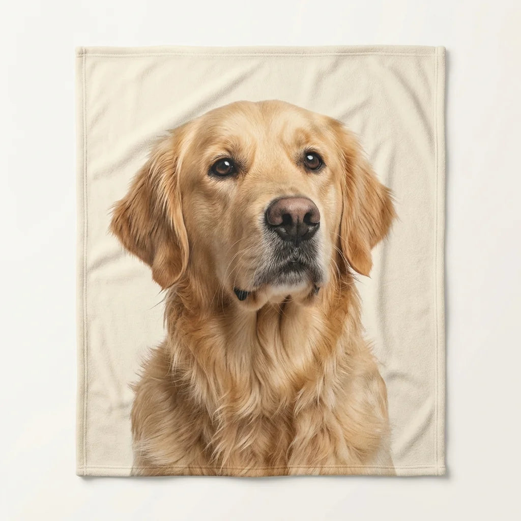 Custom Pet Photo Fleece Blanket | Personalized Dog & Cat Blanket |CasaFurever