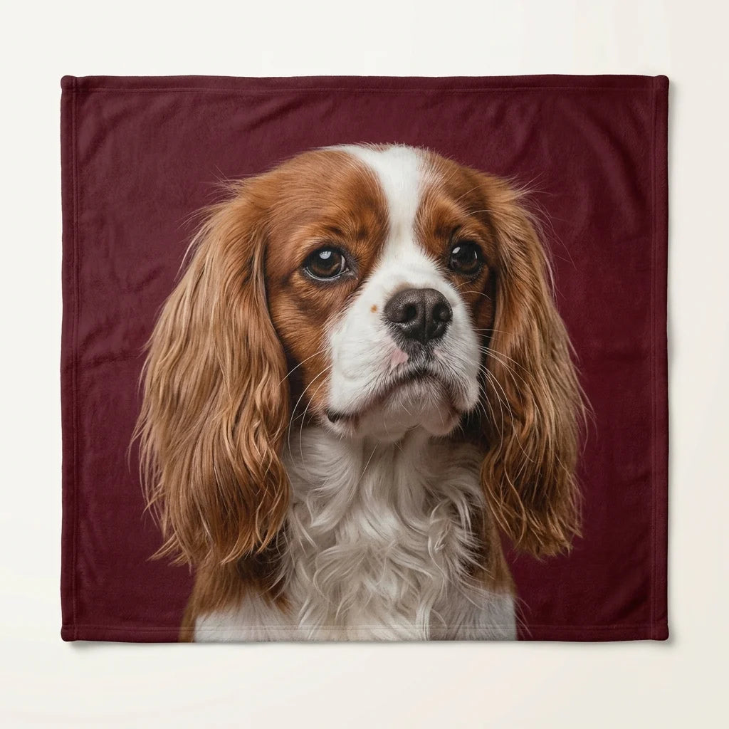 Custom Pet Photo Fleece Blanket | Personalized Dog & Cat Blanket |CasaFurever
